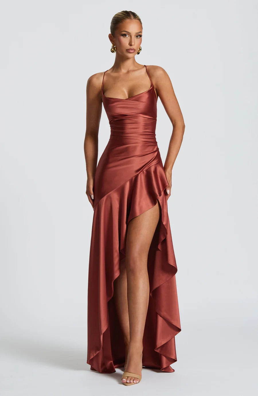 Iris - Robe en satin Inès